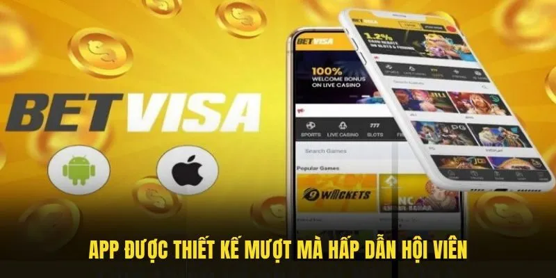 App được thiết kế một cách mượt mà, hấp dẫn hội viên